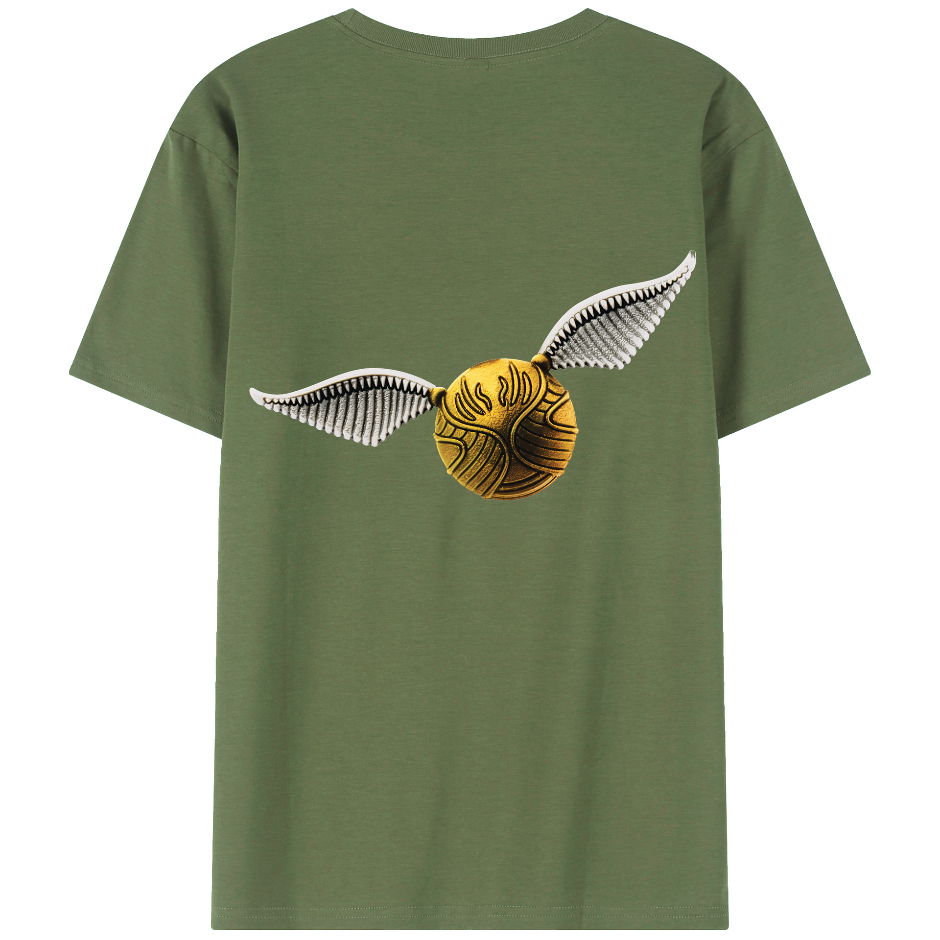 （画像用） Harry Potter ハリー・ポッターシリーズ 綿100％ メンズ半袖Tシャツ（バックプリント） 通気性